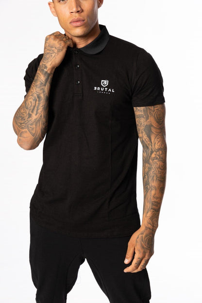 Black Polo Shirt - Brutal London Clothing