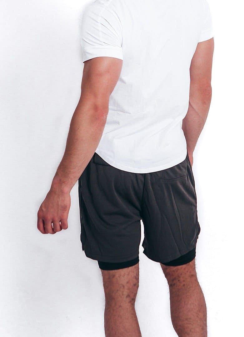 Grey Shorts with Skins - Brutal London Clothing